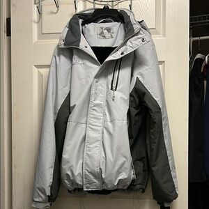 Men's Gray and Black Outdoor Jacket